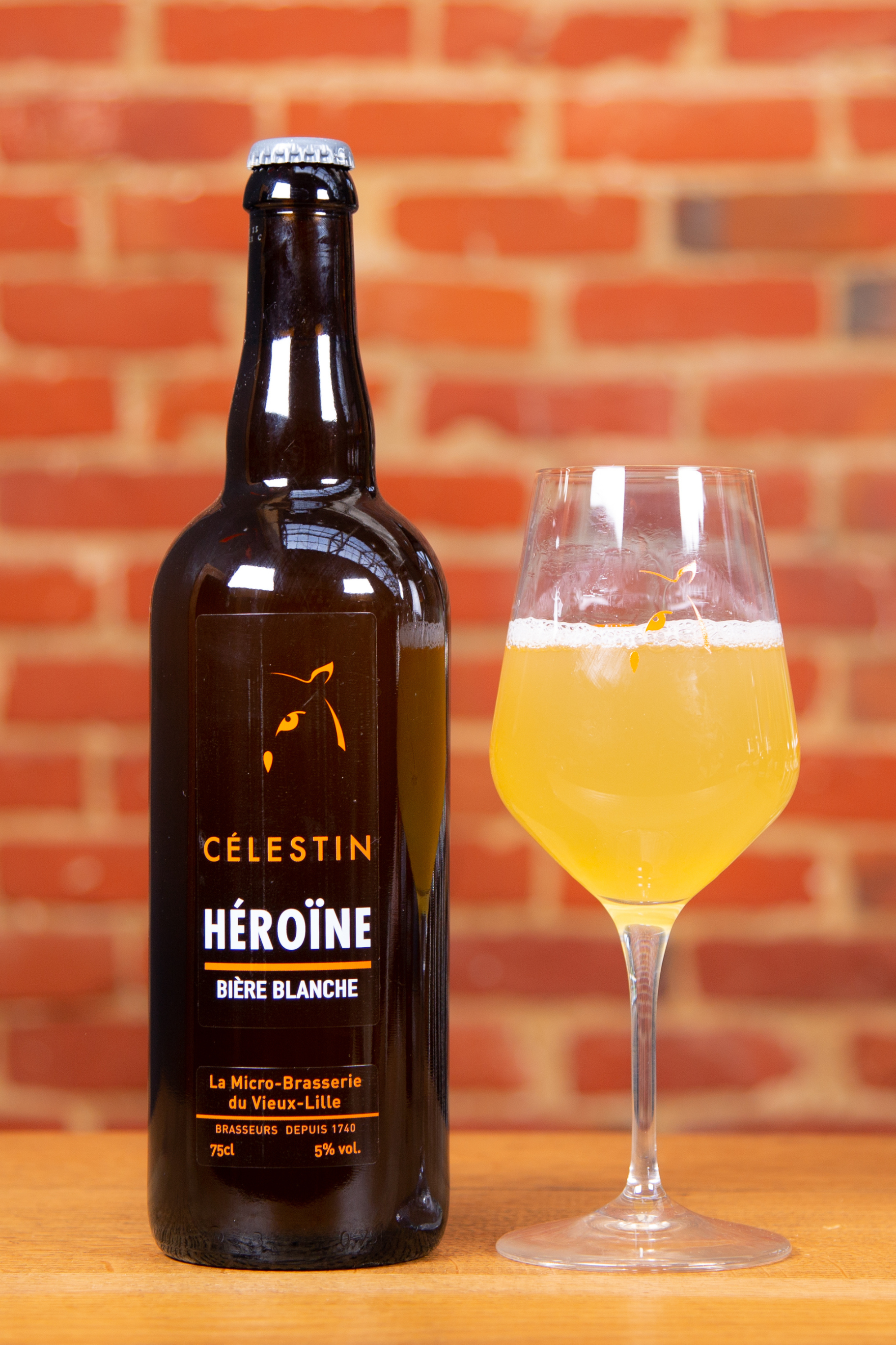 CÉLESTIN HÉROÏNE - Blanche - Litchi, rose & pavot<br/>75cl (5,0%Vol.)