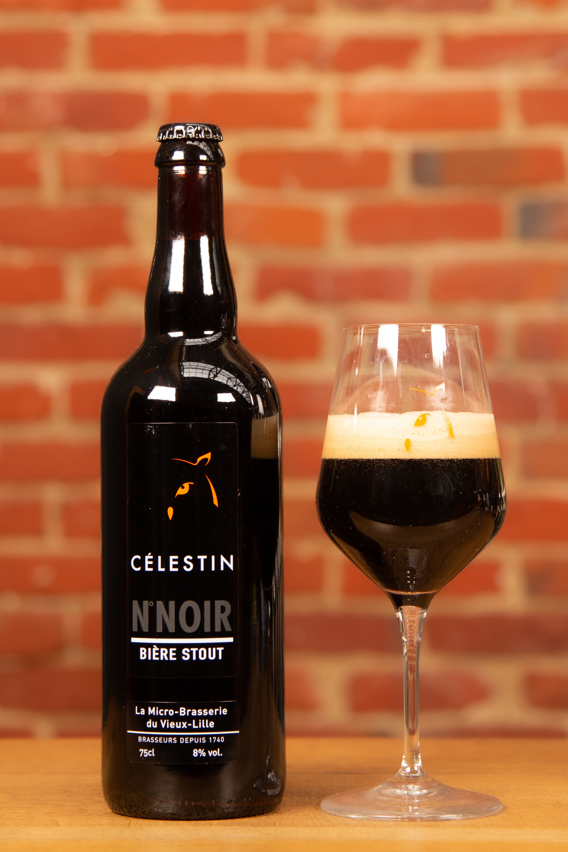 CÉLESTIN N° NOIR - Stout - café & vanille<br/>75cl (7,0%Vol.)
